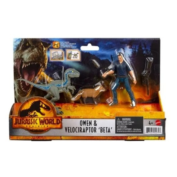 NEW!  Jurassic World: Dominion Owen & Velociraptor Beta - Picture 1 of 4